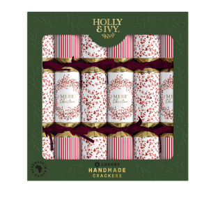 LUXURY - BERRY & STRIPE (6 CRACKERS)