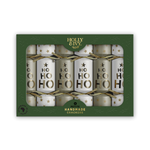 PETITE - GOLD HO HO HO (6 CRACKERS)